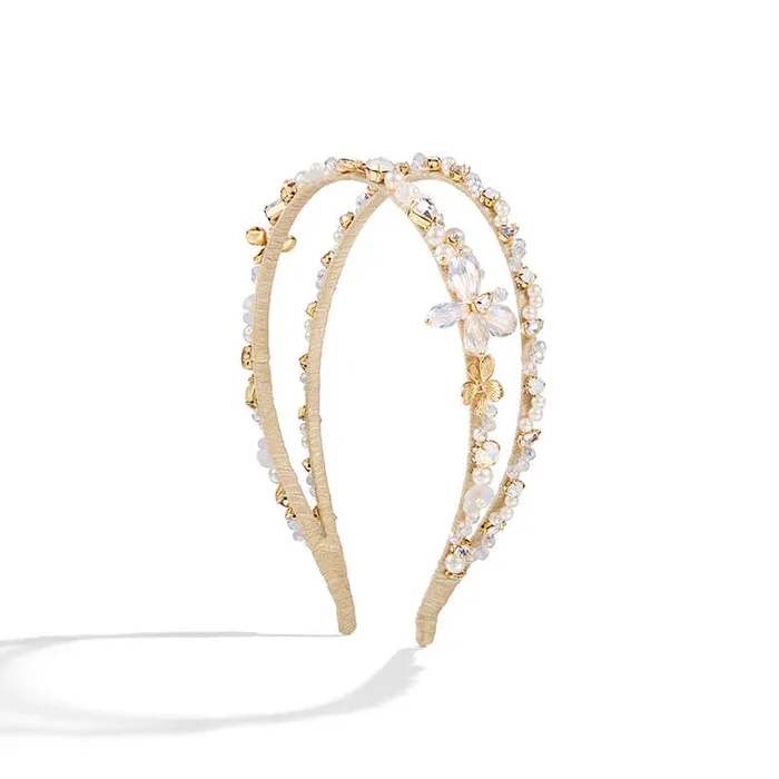 ที่คาดผมดอกไม้คริสตัล